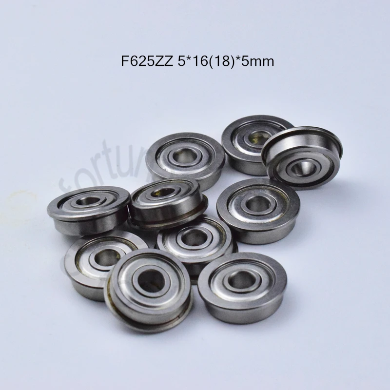 F625ZZ 5*16(18)* 5 мм 10 шт. подшипник фланцевые подшипники 625 F625 F625Z с глубоким желобом из