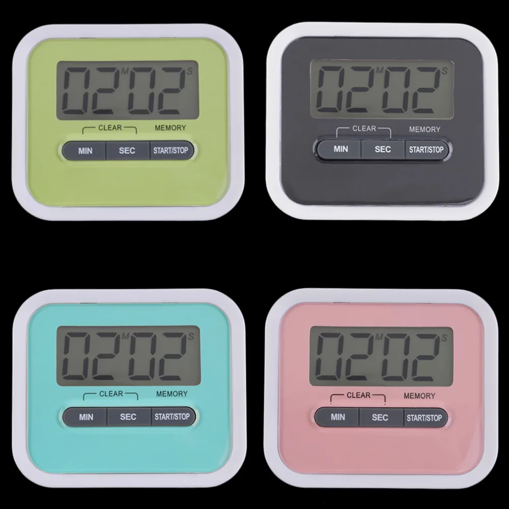 Large Multifunction LCD Kitchen Cooking Timer Count Down Up Clock Loud