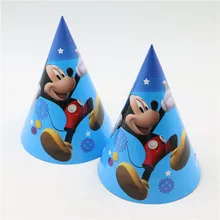 Papírové kornouty s Mickey Mousem na oslavu, 6 ks