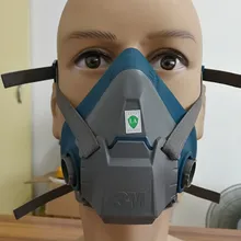 3 м 6502 половина уход за кожей лица из силикона респиратор среднего размера картина распыления уход за кожей лица противогаз