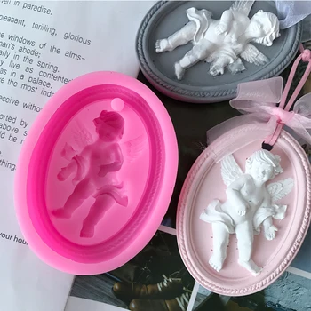 

Aromatherapy Plaster Silicone Mold Car Pendant Mould Decorative DIY Handmade Soap Mold
