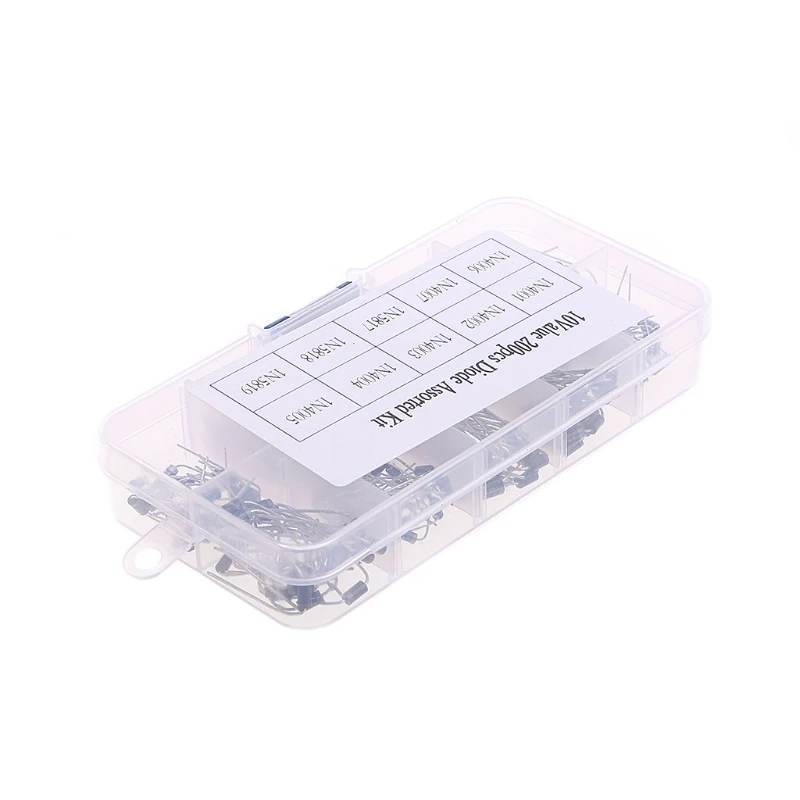 

2019 NEW 10 Value 200 Pcs Rectifier Diode Schottky Assortment Kit 1N4001-1N5819