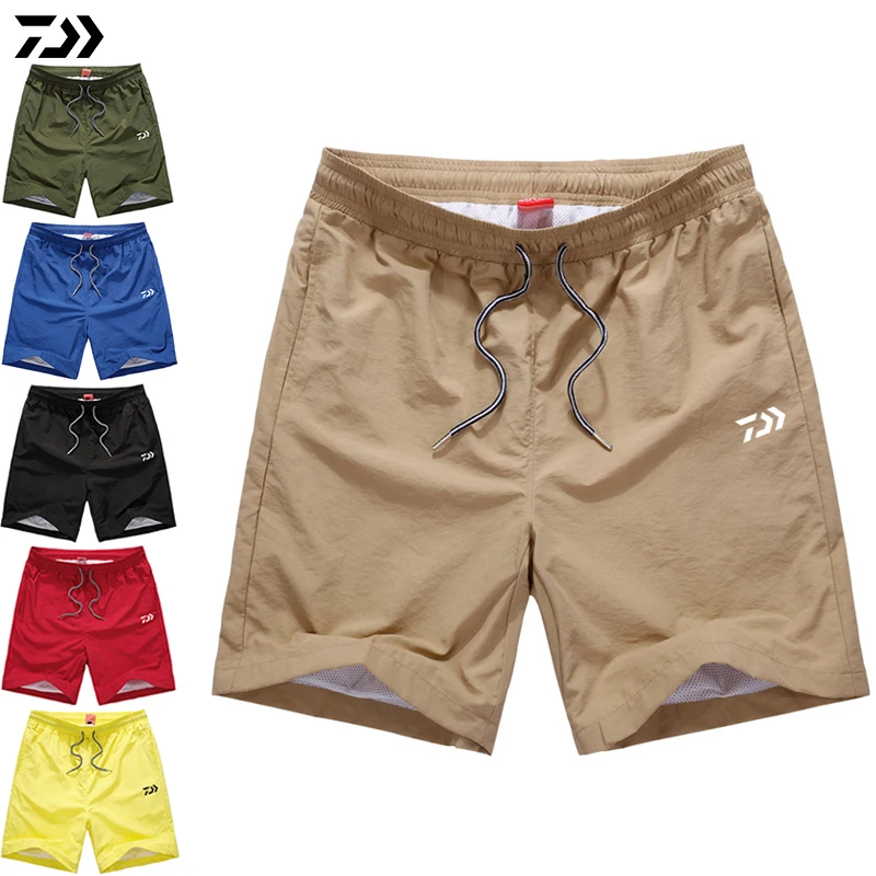 

2018 Summer DAIWA DAWA Fishing Shorts Men Outdoor Sports Quick Dry Breathable Pants Male Waterproof Hiking Fishing Pants
