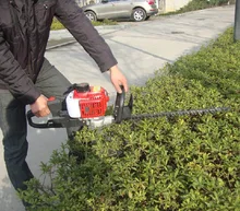 Dual Blades garden machinery 22.5cc Single Blade petrol Hedge Trimmer Gasoline Hedge Machine Pruning Shears 0.65kw