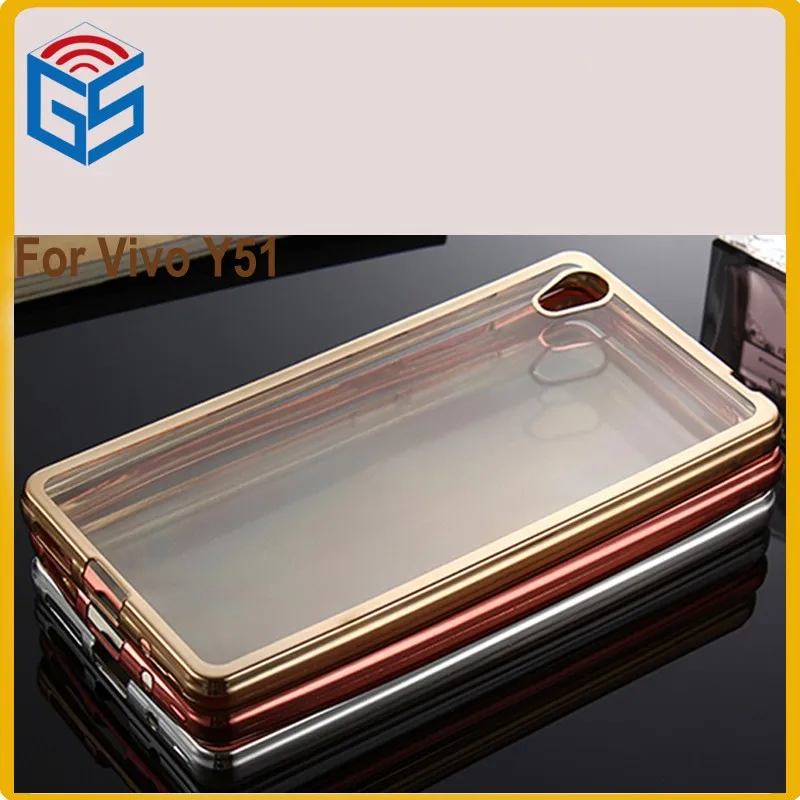 free shipping luxury electroplating cover case for vivo y51l y51a y51