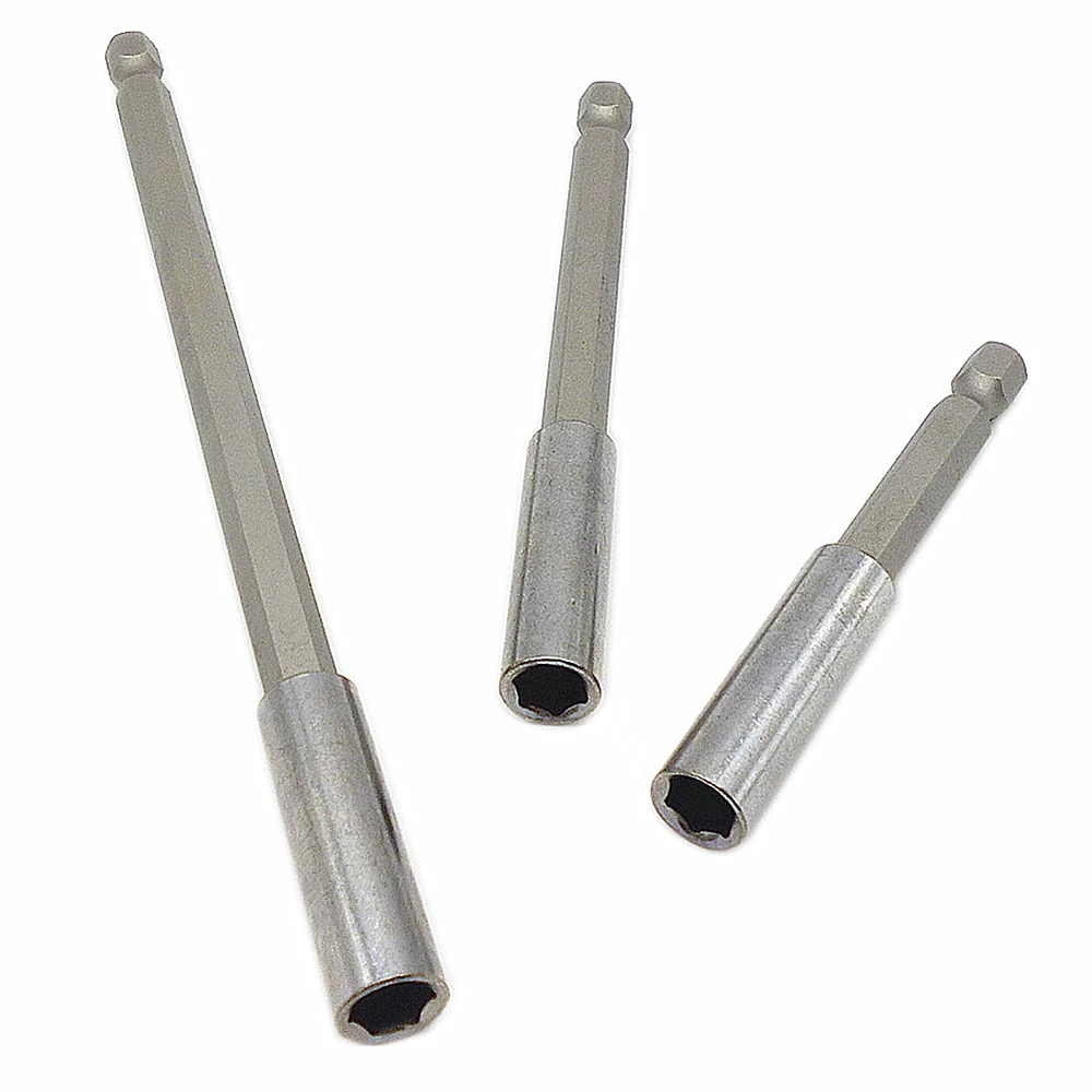3pc 1/4" Hex Shank Quick Release Screwdriver Extension Bar