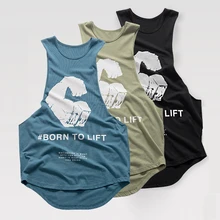 Men Bodybuilding Tight Tank top New cotton sleeveless shirt Man Fitness vest Casual Stringer summer Casual Vest