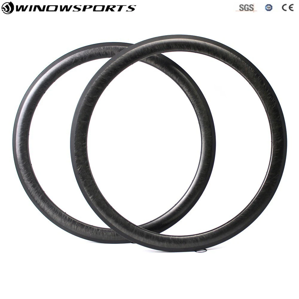 Excellent 2019 New Marble Surface 47mm Carbon Rim Basalt brake surface 27mm Wider Aero rims Tubeless Ready No Painting For 700c Road Bike 7