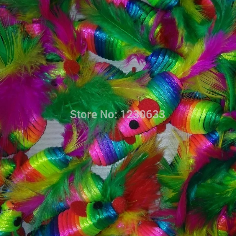 

Westrice Cat Toy Color Wound Mice Colorful Mini Playing Mouse Toys Gift for Cats and Dogs Kitten Pet Toys 24 Pie Cat Pet Toy