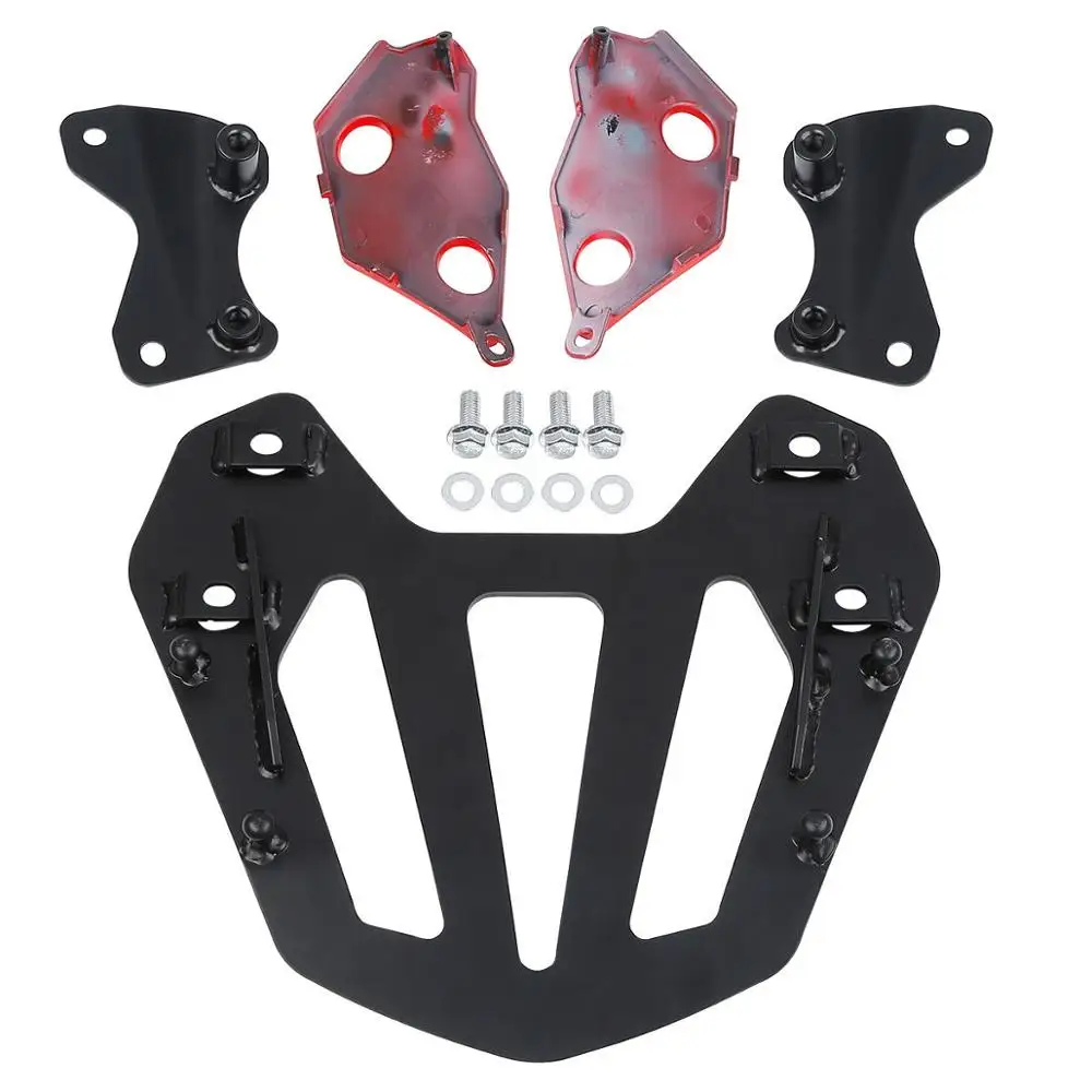 US $118.30 Motorcycle Black Rear Carrier With Rack Mount Bracket kit For Honda GL1800 Goldwing F6B 2013 2014