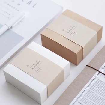 

Style Kraft Memo Pad Blank Page Mini Notepad Portable Sticky Notes Paper Bookmark School Office Supplies