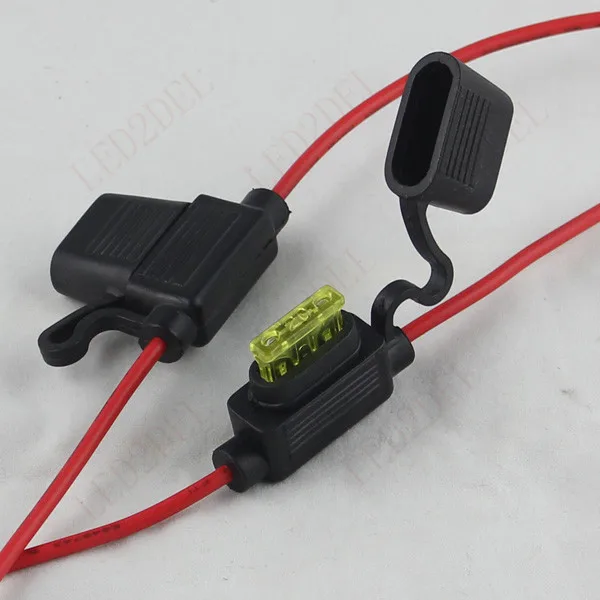 Medium Standard 10A 15A 20A ATC ATO Fuse Box Holder Socket ... fuse box cables 