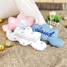 52x25 см детское Декоративное подвесное Облако Подушка, детская комната мультфильм Единорог Подушка с животным принтом, украшение дома игрушка-брелок