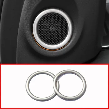 

Car Accessories Door Stereo Loudspeaker Speaker Audio Sound Cover Trim Ring Stickers for Land Rover Freelander 2 LR2 2007-2015