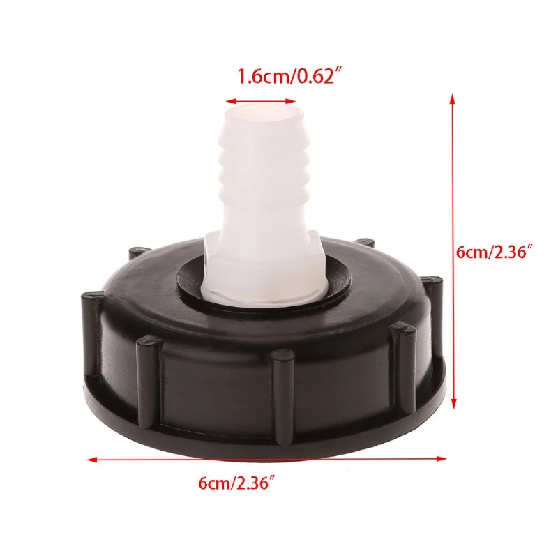 

Hign Quality IBC Tote Tank Food Grade Drain Adapter 2.36" Coarse Thread To 16mm Hose Faucet Valve