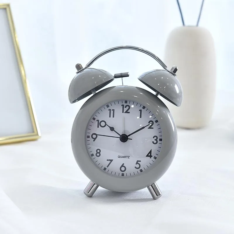

Modern Metal Alarm Clock Needle 12 Hours Digital Mute Movement Table Clocks Pupils Bedroom Bedside Decoration Watch Alarm Clock
