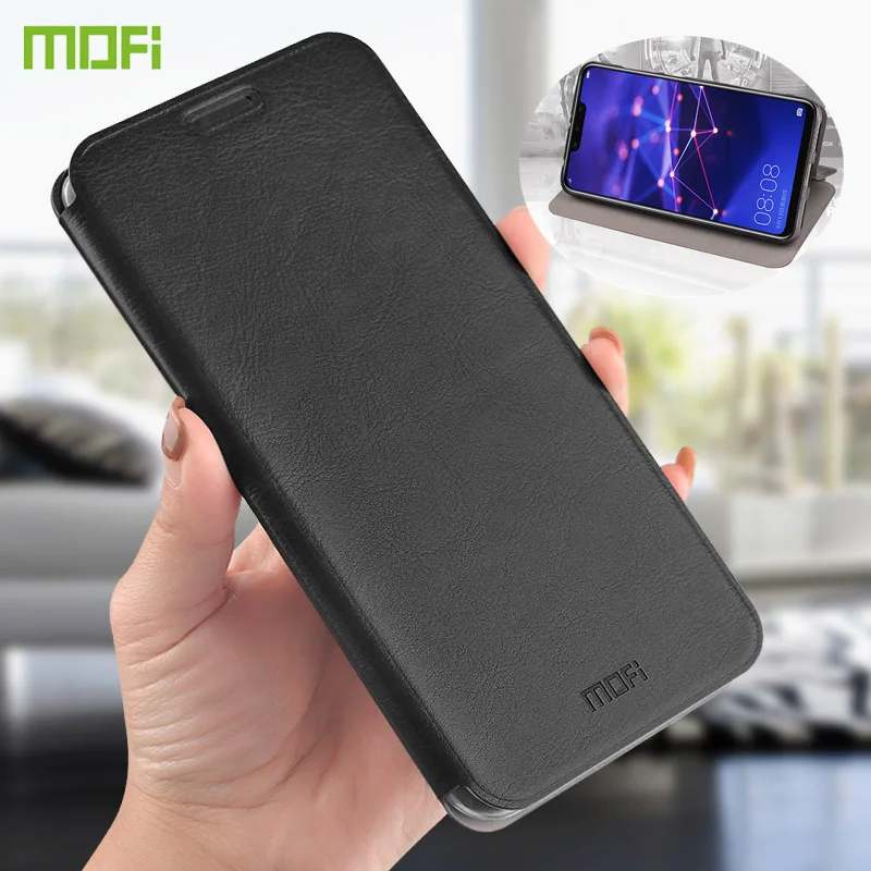 

For Huawei Mate 20 Lite Maimang 7 Case MOFI Book Flip Cases For Huawei Maimang 7 High Quality PU Leather Stand Cover