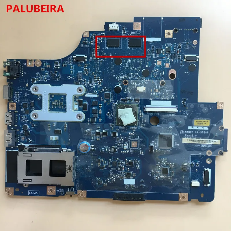 PALUBEIRA Высокое качество Для lenovo Z565/G565 loptop материнская плата протестированная DDR3 видеокарта чип NAWE6 LA-5754P