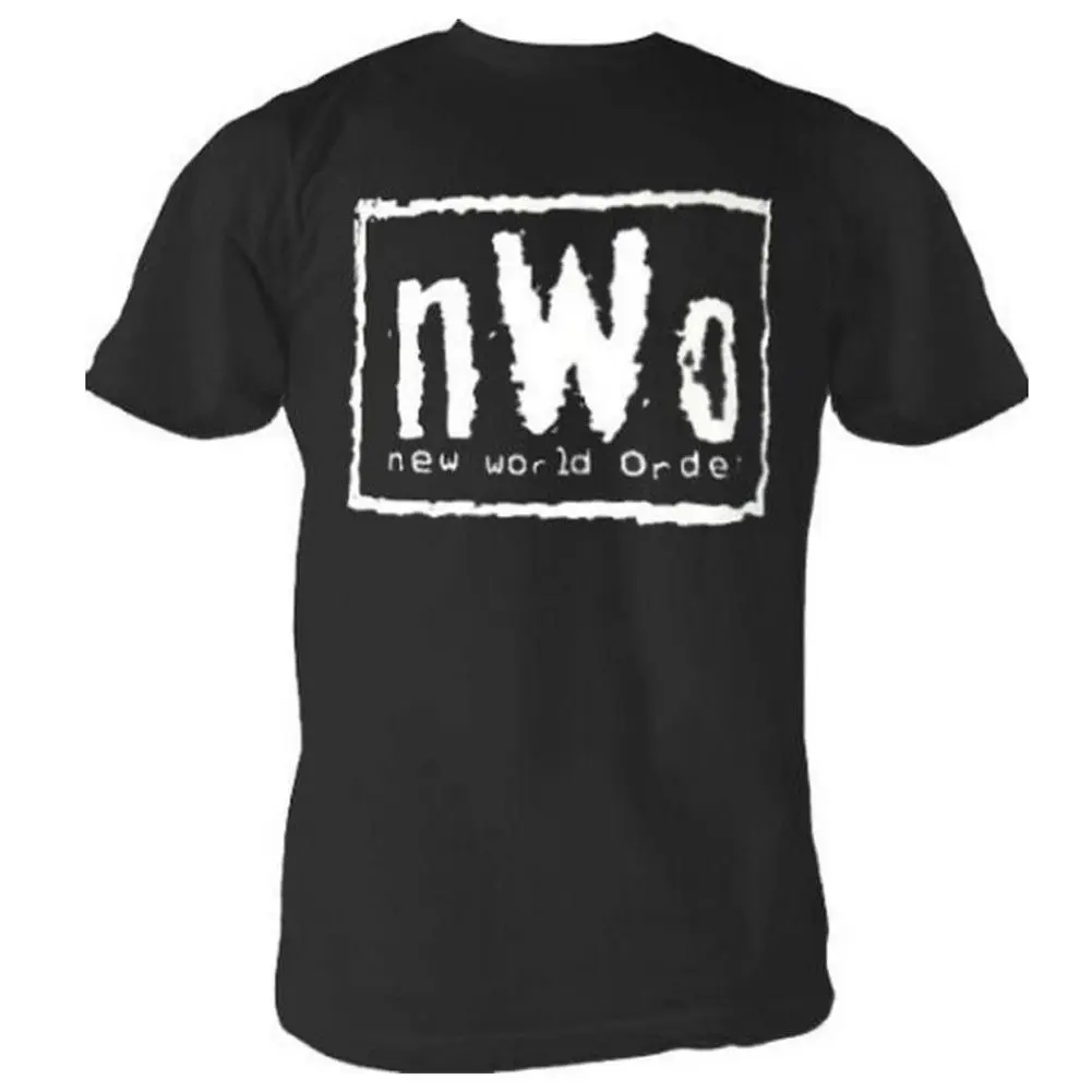 الكبار رجل nWo النظام العالمي الجديد شعار المصارعة الأسود تي شيرتات قصيرة الاكمام المحملة بارد عارضة فخر t قميص الرجال للجنسين الأزياء الكبار رجل nWo النظام العالمي الجديد شعار المصارعة الأسود تي شيرتات قصيرة الاكمام المحملة بارد عارضة فخر t قميص الرجال للجنسين الأزياء