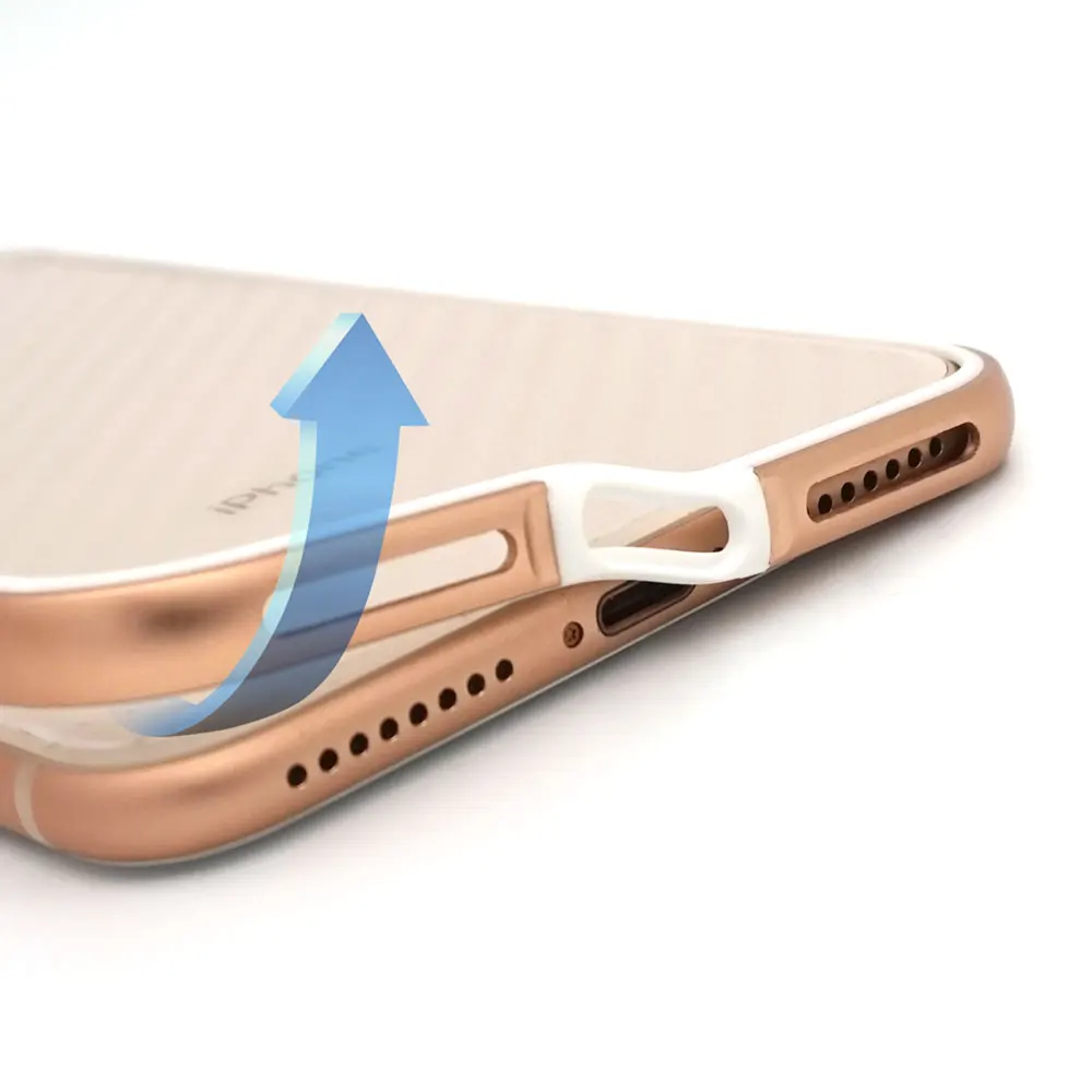 Portefeuille Bumper Case For iPhone 8 Protective Aluminum TPU Silicone Hybrid Bumper Frame for Apple iPhone 7 Plus 8 Metal Coque (4)