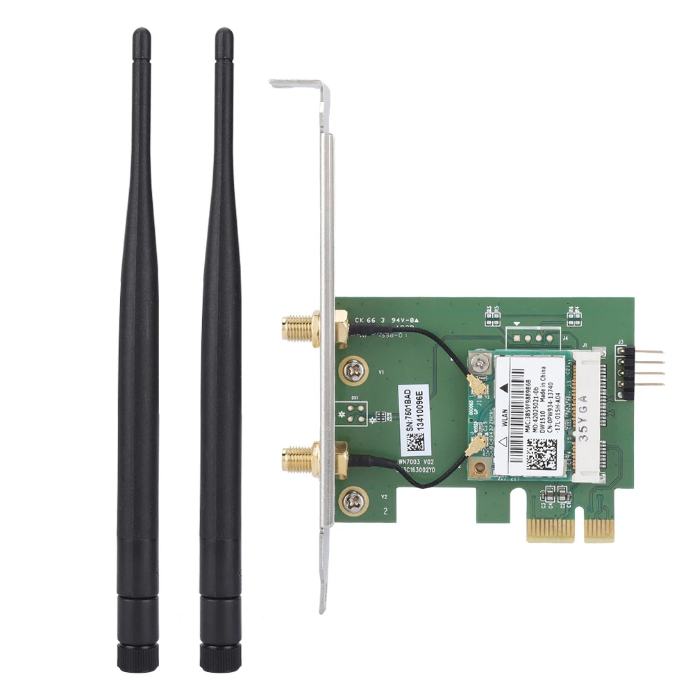 Горячая DW1510 PCI E Настольный ПК AC двухдиапазонный 2 4G/5G беспроводная сетевая