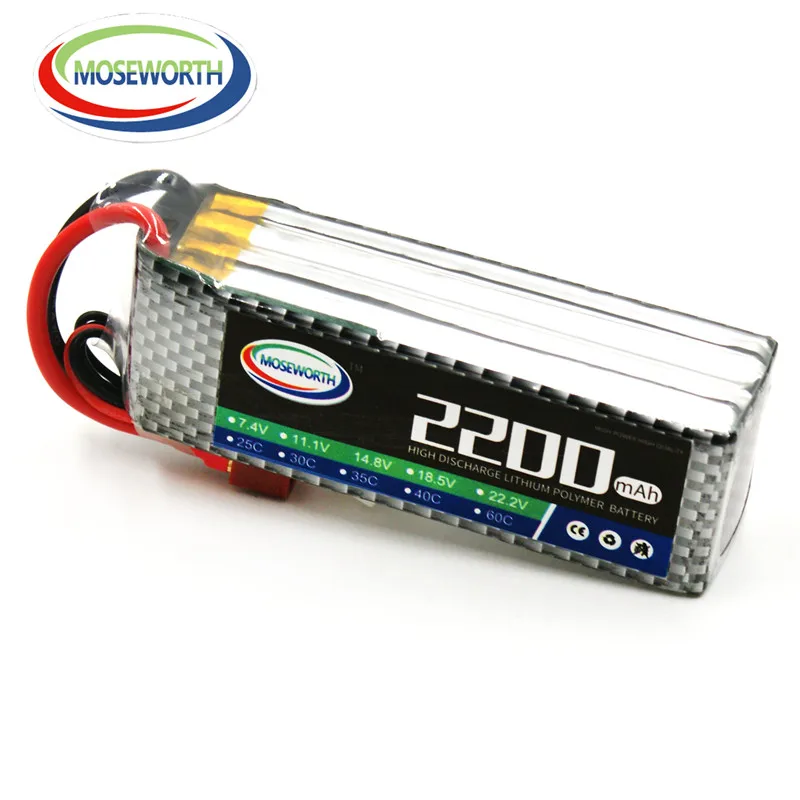 Lipo батарея 4S 14,8 V 2200 mAh 40C для RC Дрон Квадрокоптер вертолет автомобиль самолет с дистанционным управлением игрушки литий-полимерный аккумулятор