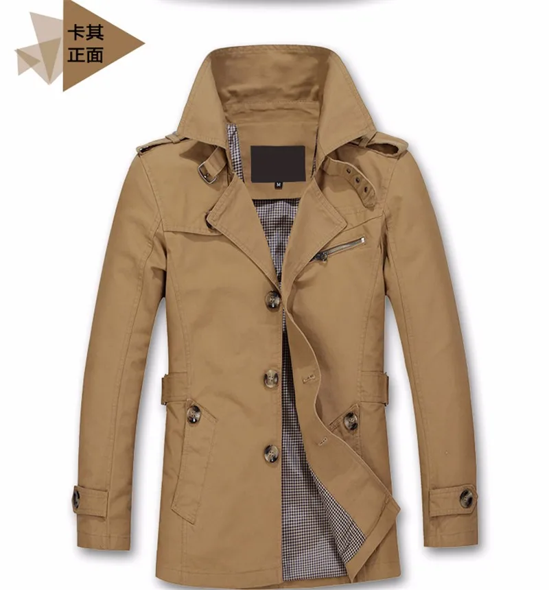 2017 новая куртка мужская мода дизайн Veste Homme Slim Fit весна осень зима костюм пальто однотонный хлопок хаки брендовая одежда M-5XL