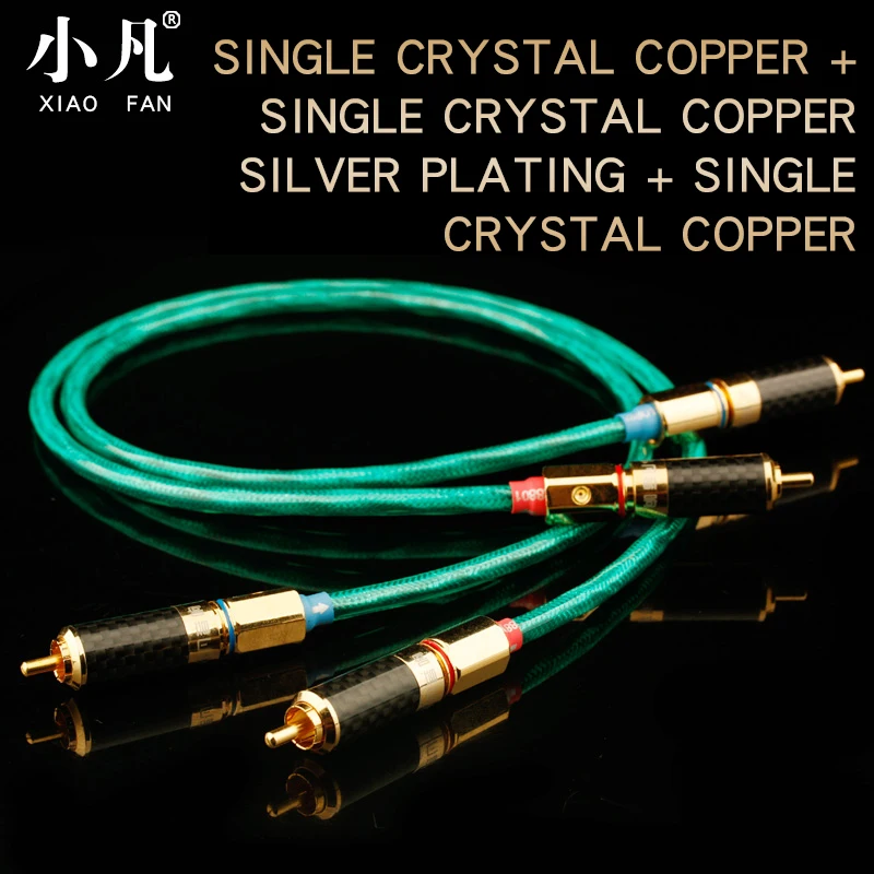 Xiaofan X03 2RCA к 2 RCA штекер штекеру Медь & sp ofc аудио кабель м 3 5 для домашнего кинотеатра
