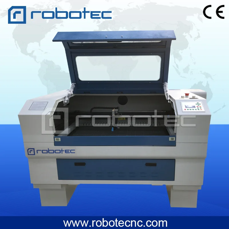 Robotec CNC Co2 машина для лазерной гравировки и резки 9060/6040 с простым поворотом используется для гравировки стеклянных бутылок/изделий из стекла