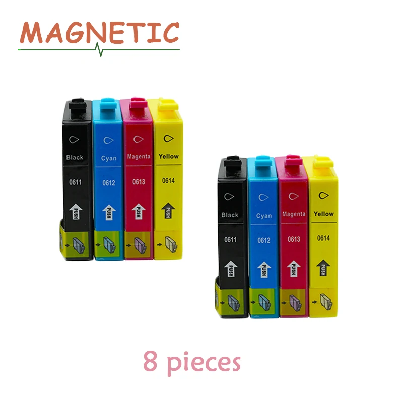 8 шт. картриджи для принтера epson Stylus D68 D88 DX3800 DX3850 DX4200 DX4250 DX4800 DX4850 T0611|ink cartridge|compatible ink