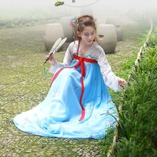 Новое поступление, китайский женский традиционный старинный династии Хань, платье в народном стиле, размеры s, m, l, AD201604017