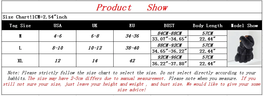 Black Fox Fur with Lamp Fur Hooded Gilet 55CM