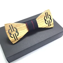 Новое прибытие новинка твердый хороший деревянный галстук-бабочка для мужчин классические деревянные галстуки-бабочки шарфы креативный 3D ручной работы бабочка