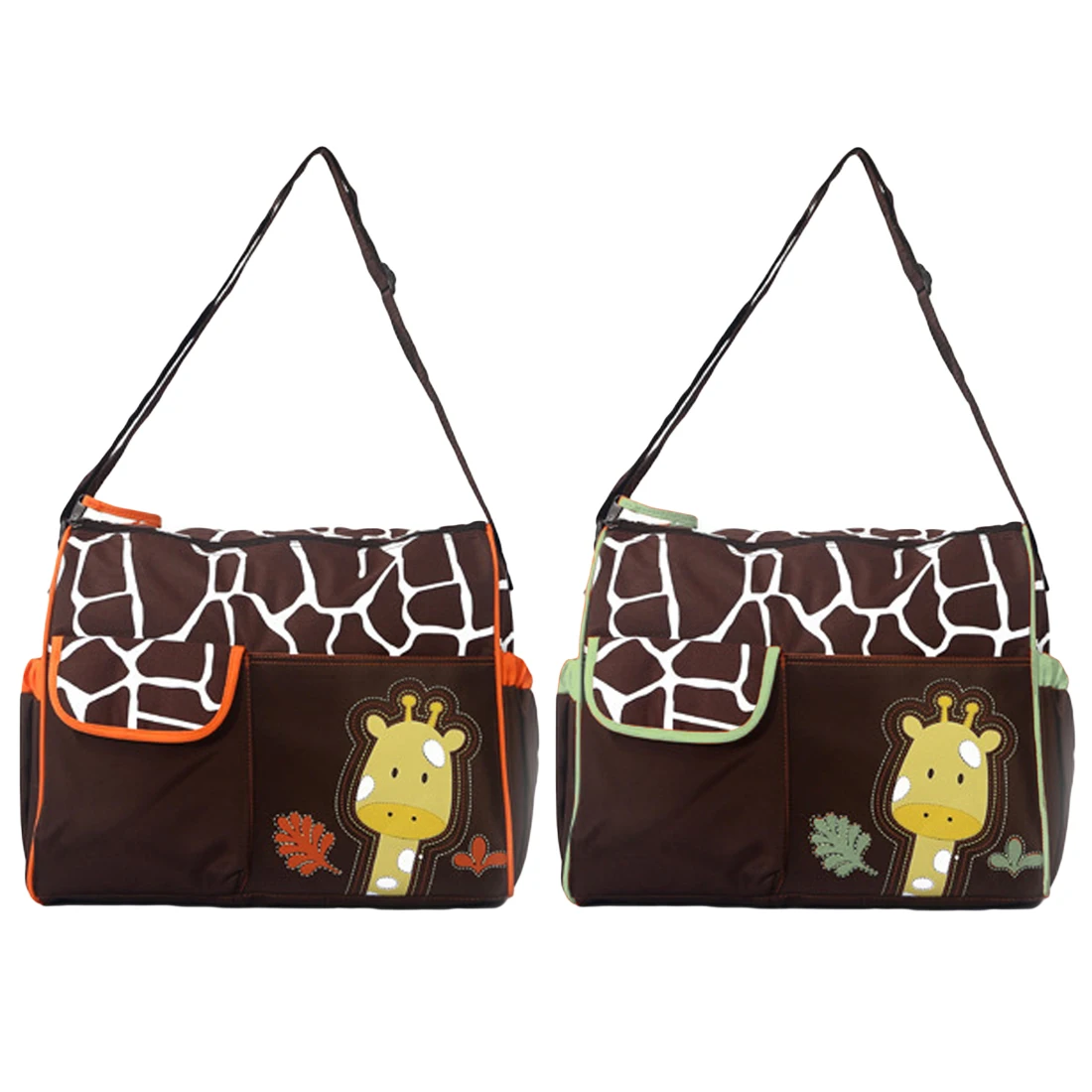 

Mummy Bag Diagonal Shoulder Large Capacity Baby Diaper Nappy Changing Bag Giraffe Style Baby Travel Nappy Bag Diaper Backpack