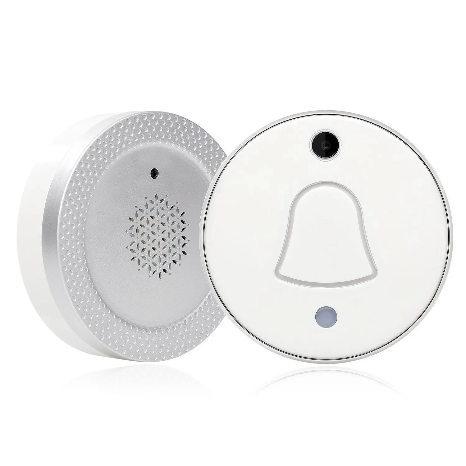

EU Plug Door Bell Wireless Mini Smart WiFi Door Ring With Camera Shots Notification and Cloud Upload For Visitor