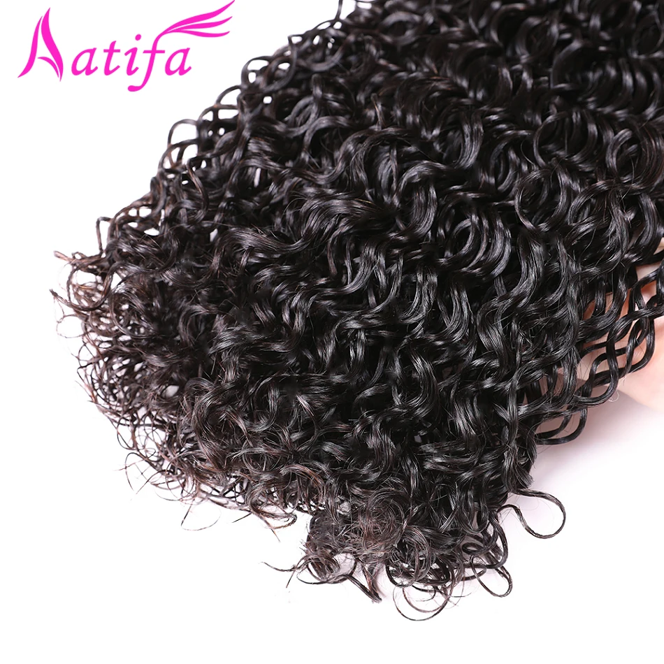 Malaysian Water Wave Hair With Frontal Closure Human Hair 3 Bundles With Lace Closure 13x4'' From ear to ear Aatifa NonRemy Hair Malaysian Water Wave Hair With Frontal Closure Human Hair 3 Bundles With Lace Closure 13x4'' From ear to ear Aatifa NonRemy Hair