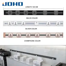 JOHO 120CM Rectangular Socket Electric Wall USB Charger Adapter EU Plug Socket Switch Power Charging Outlet Panel 250V