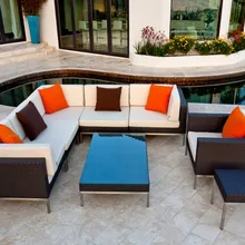 Горячая любую погоду Lowe смолы плетеные товары для дома патио мебель