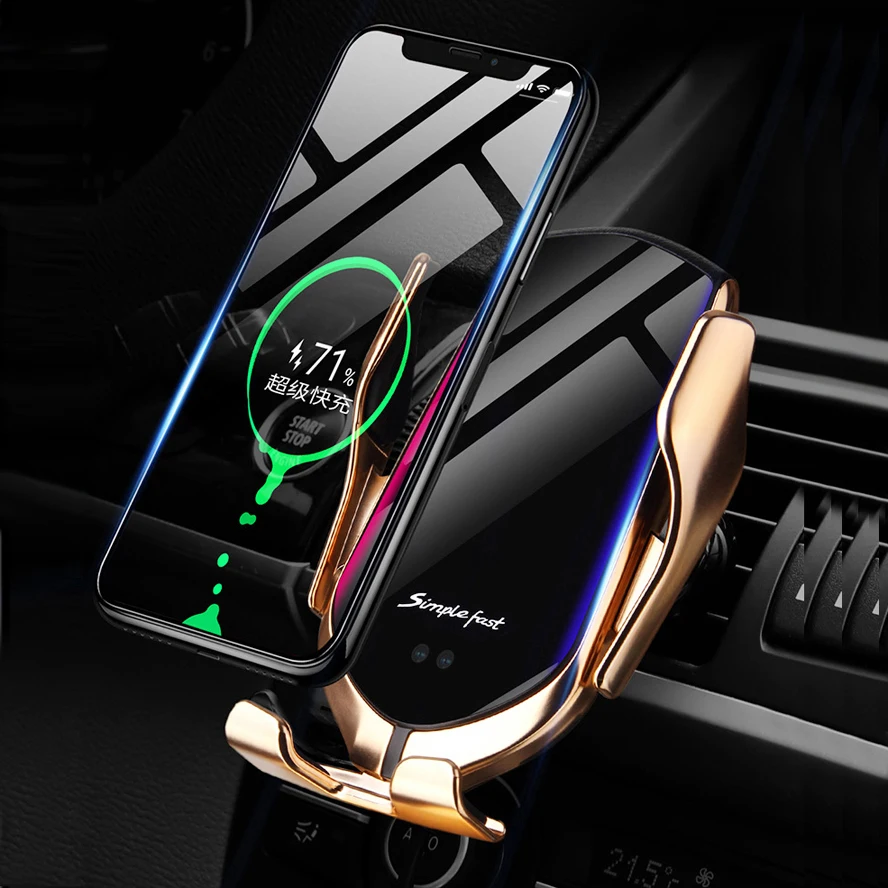 

Fast Wireless Car Charger Stand For iPhone Xs Max X 8 Plus XR 10w Car Charging Holder For Xiaomi Mix 3 Samsung S10 S9 S8 Note8 9