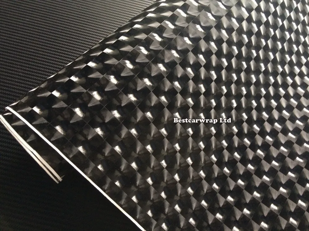 4D Cat eye Black Vinyl wrap 5D Vinyl Glossy wrapping Film (4)