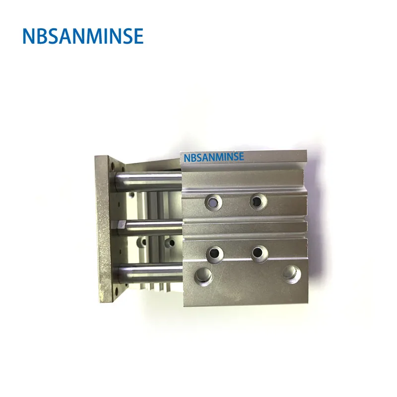 

NBSANMINSE MGPL Bore 32mm Compressed Air Cylinder SMC Type ISO Compact Cylinder Miniature Guide Rod Double Acting