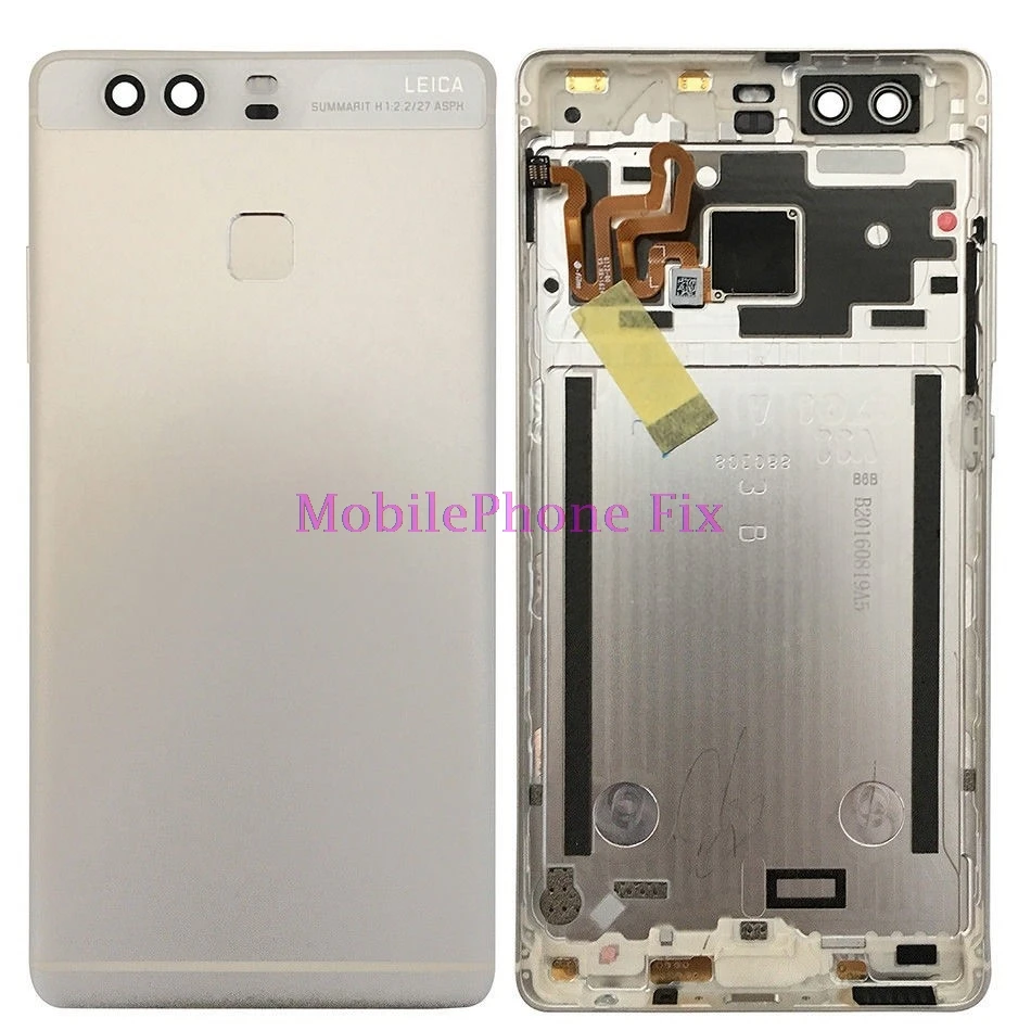 

Back Housing Battery Rear Cover For Huawei P9 Back Cover Chassis Door With Fingerprint Sensor + Buttons + Camera Lens