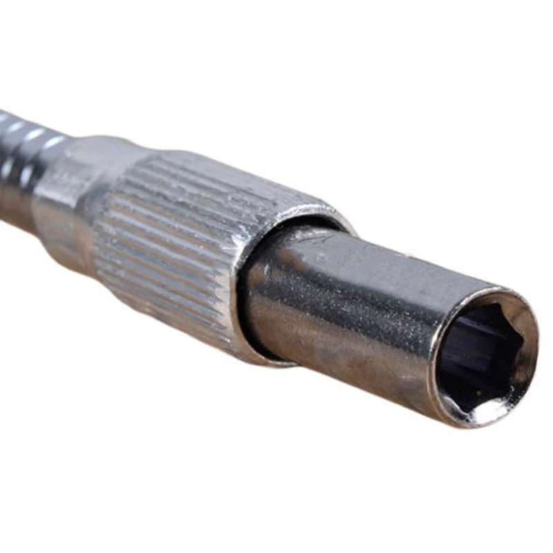 1/4inch 300mm Hex Flexible Hose Screwdriver Flex Extension Bar Holder Socket Tools