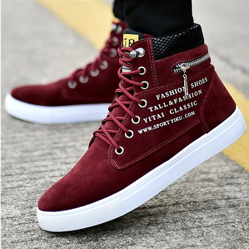 

Big Size 39-47 Men Casual Shoes Fashion Sneakers Canvas Shoes for Men Winter Ankle Boots Men's Flat Shoes Dropshipping