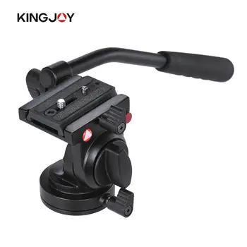 

Kingjoy Tripod Head Handgrip Video Drag Tripod Head for Canon Nikon DSLR Camera Camcorder Max. Load Capacity 5kg Aluminum Alloy