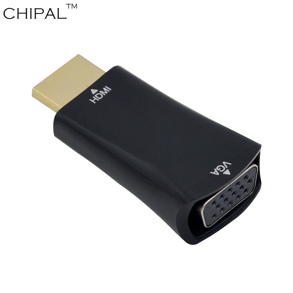 CHIPAL для HDMI к VGA конвертер HDMI2VGA адаптер 1080 P Чипсет для ПК компьютер ноутбук Настольный планшет к HDTV дисплей монитор