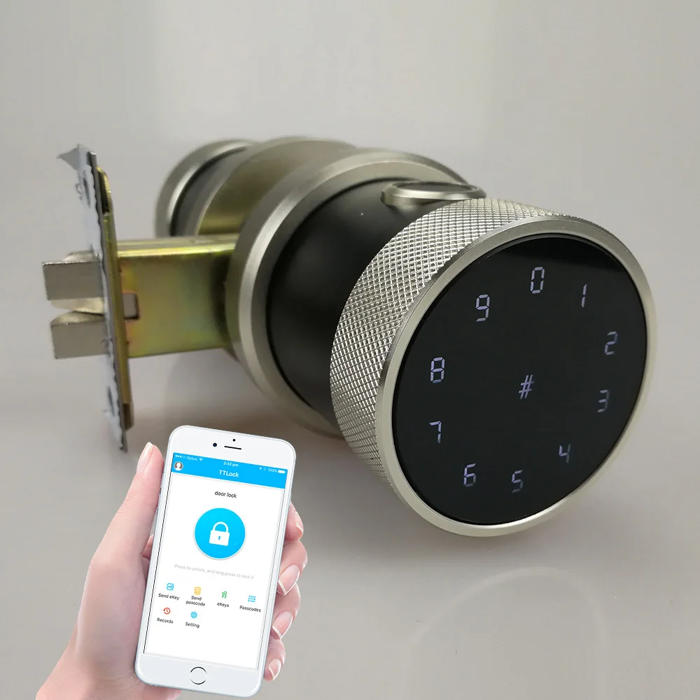 Yoheen Bluetooth Round Knob Smart Lock Electronic