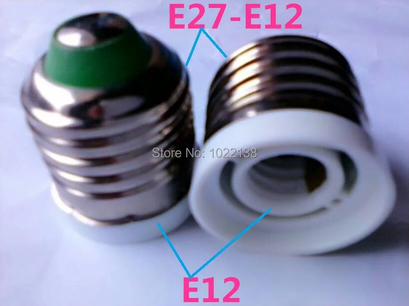 200 шт. E27 для E12 светодиодный гнездо адаптера основание светильника E27-E12 конвертер удлинитель для головок лампы цоколь держатель с Трек-номером