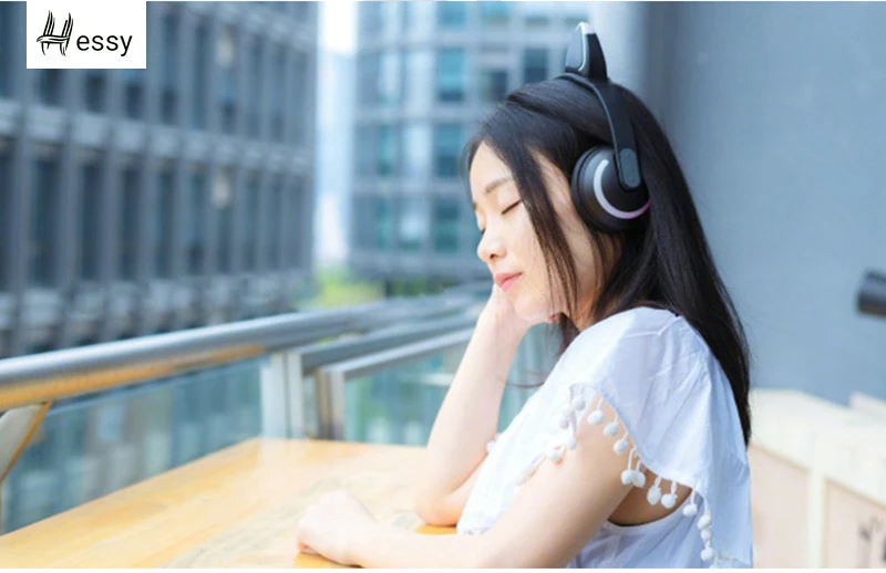 Hessy Bluetooth стерео наушники беспроводные наушники с кошачьими ушками светящиеся наушники с кошачьими ушками Игровые наушники 7 цветов светодиодный свет