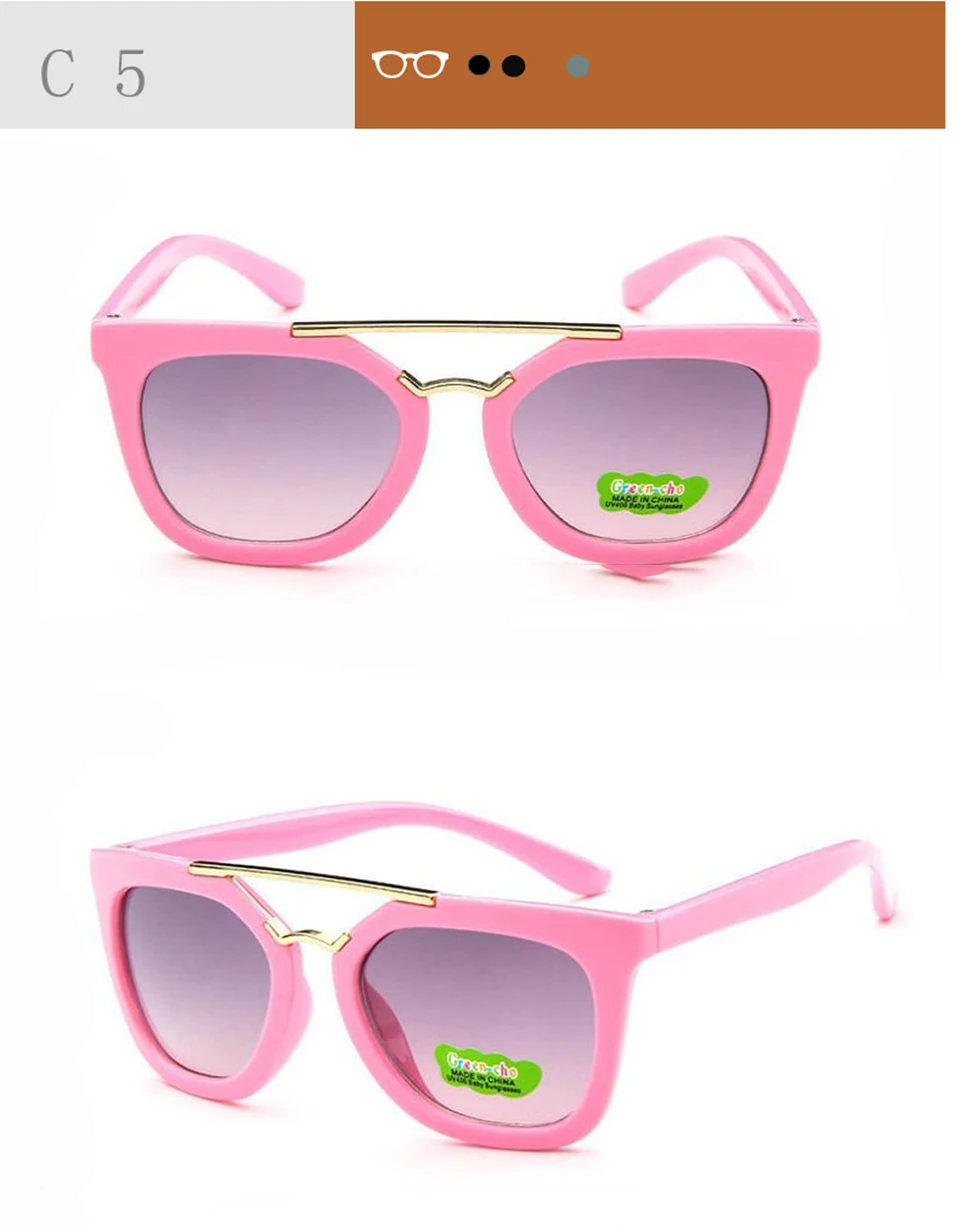 Children sunglasses 2018 new fashion square kids Sunglasses boy girl Square goggles Baby travel glasses 6 colors optional UV400 (8)